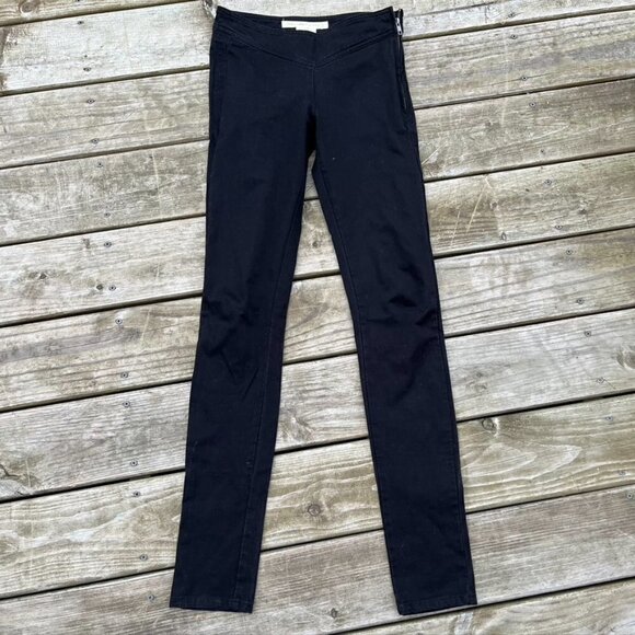 French Connection Denim Black skinny jeans skin tight Size 4 - Picture 1 of 11